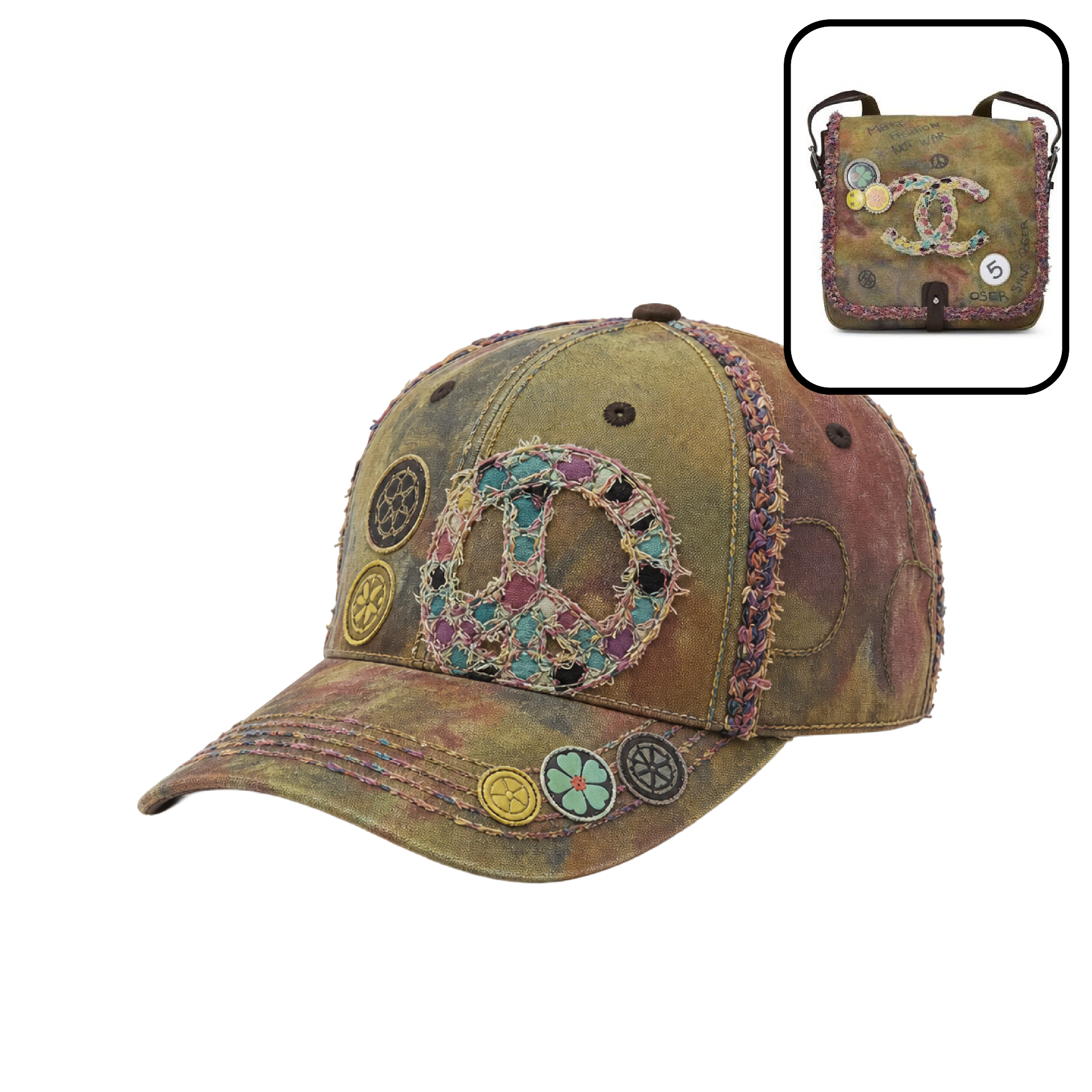 Peace patch cap