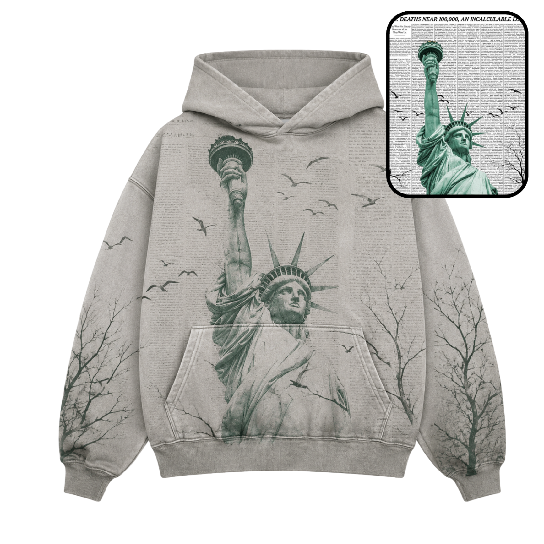 Liberty print hoodie