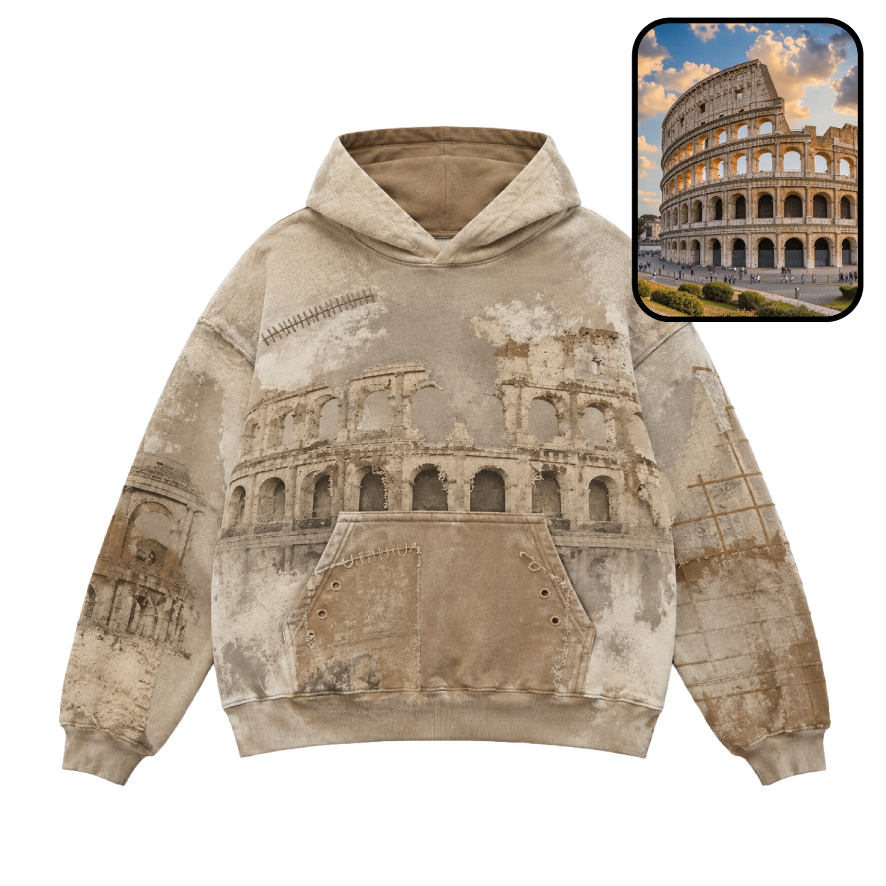 Colosseum print hoodie